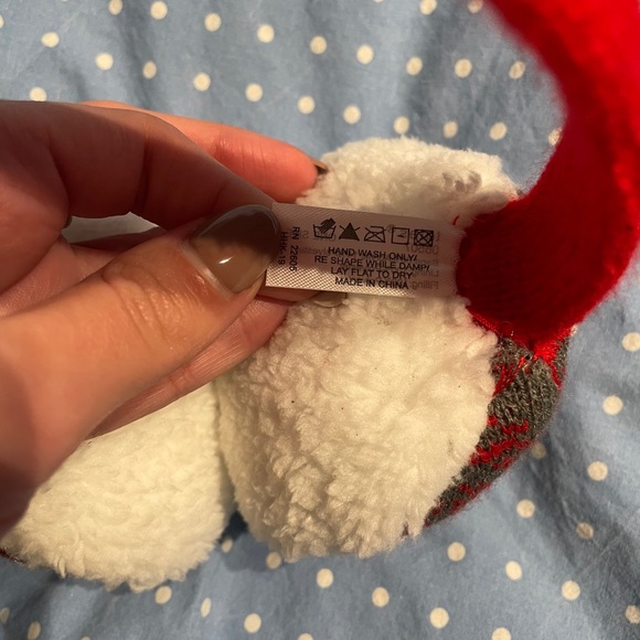 Reindeer Knit Holiday Earmuffs - Picture 4 of 4